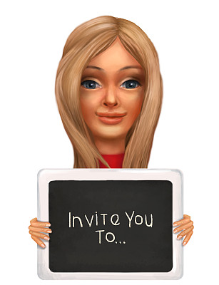 横幅的女孩图片下载