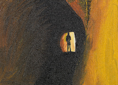 隧道里的神秘人图片下载