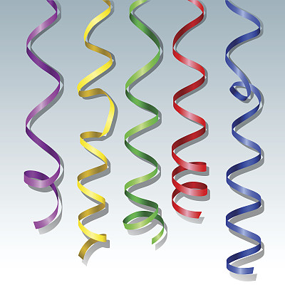 五彩纸屑缎带蛇纹石套装图片下载