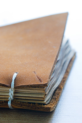 书脊与皮革封面图片下载