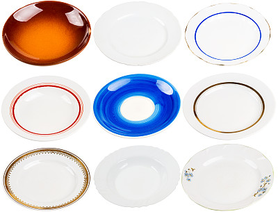 旧盘子收藏图片下载