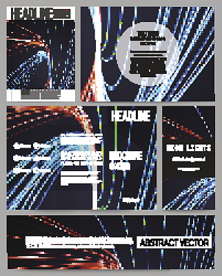 用于演示、小册子、传单或小册子的一套业务模板图片下载