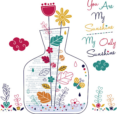 植物瓶插图图片下载