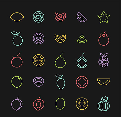 水果图标。图片下载