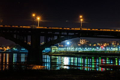 晚上河图片下载