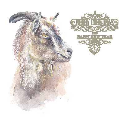 新年山羊。图片下载