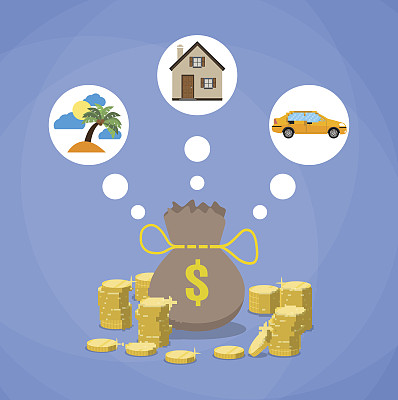 投资、节约未来的规划理念图片下载