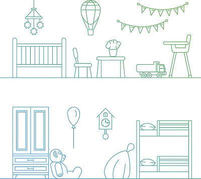 孩子房间inerior图片下载