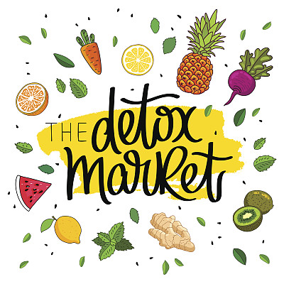 排毒市场。书法的趋势图片下载