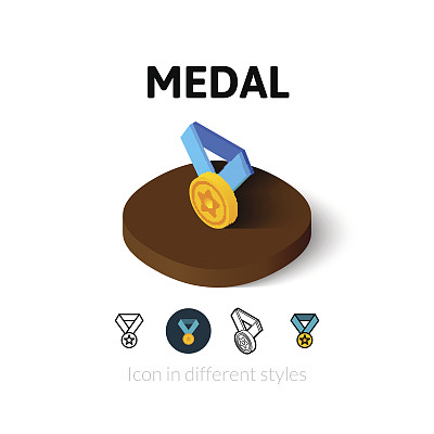 不同风格的勋章图标图片下载