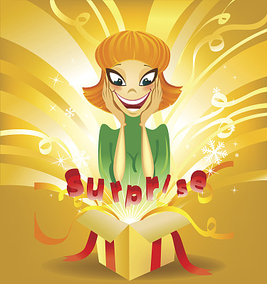 惊喜在盒子里。图片下载