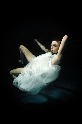 概念上的水下时尚图片下载