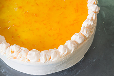 自制橘子果酱奶油蛋糕图片下载