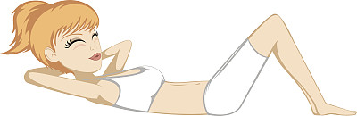 锻炼的女孩图片下载