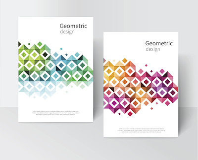 彩虹现代几何抽象背景素材图片