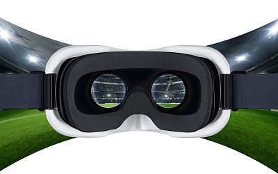 虚拟现实与体育场的观点素材图片