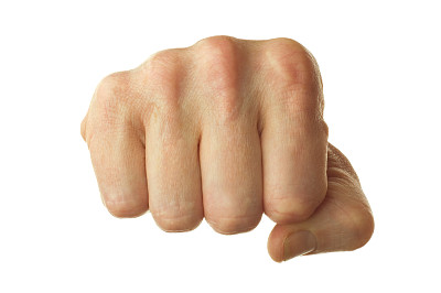 人类的拳头孤立图片下载