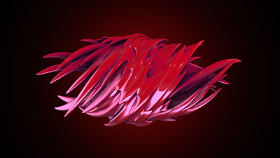 抽象的有机形式。三维渲染图片下载