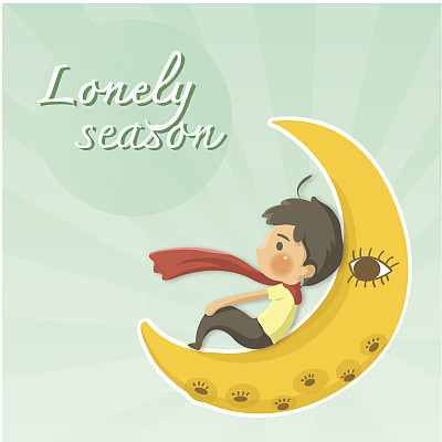 孤独的男孩图片下载