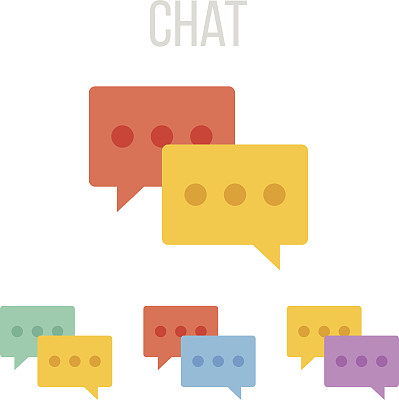 矢量聊天图标图片下载