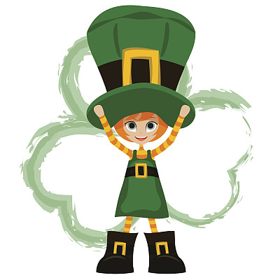 祝孩子们圣帕特里克节快乐图片下载