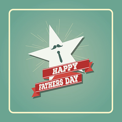 父亲节快乐卡片明星复古图片下载