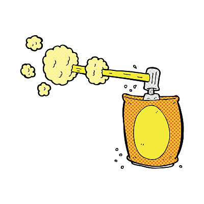 漫画卡通喷雾罐图片下载