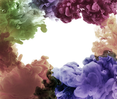 水中的丙烯酸颜料。图片下载