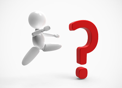 新的3D人-问号图片下载