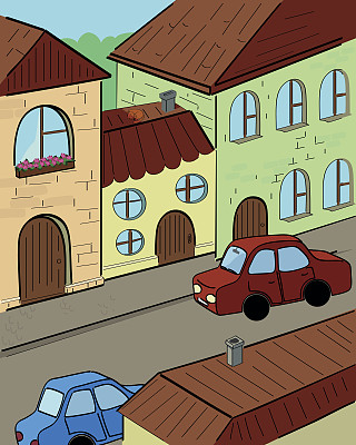 矢量动画街图片下载