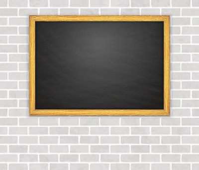 黑板上的砖墙背景图片下载