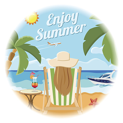 假期和夏季卡的概念图片下载