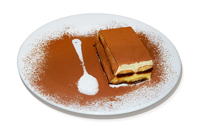 提拉米苏蛋糕。传统的意大利美食图片下载