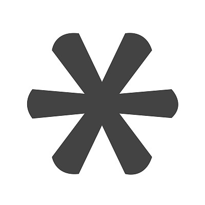 星号脚注符号图标图片下载