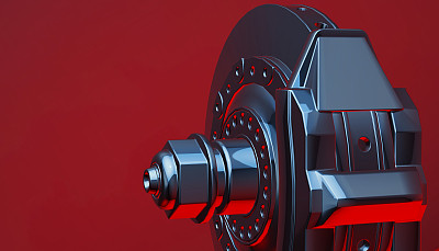 汽车盘式制动器，3d渲染图片下载