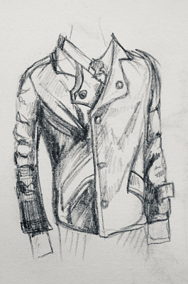 画的衣服。图片下载