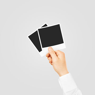 手持空白相框模型。空老摄影te图片下载