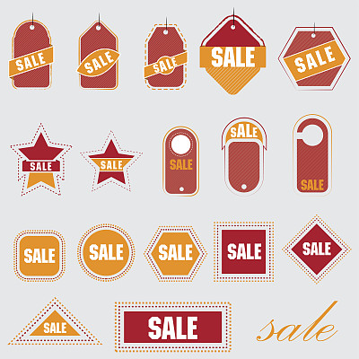 折扣标签向量图片下载