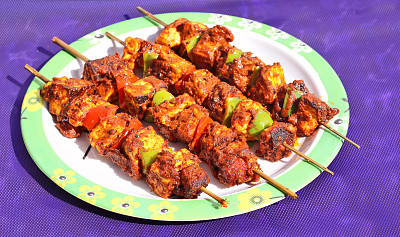 印度奶酪tandoori tikka masala图片下载