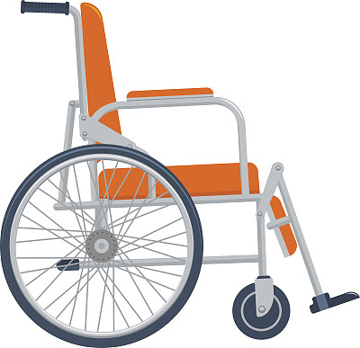 轮椅矢量插图孤立的白色背景图片下载