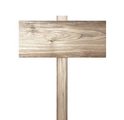 孤立的旧木制标识图片下载