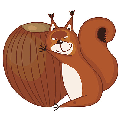 松鼠坚果巨大的拥抱图片下载