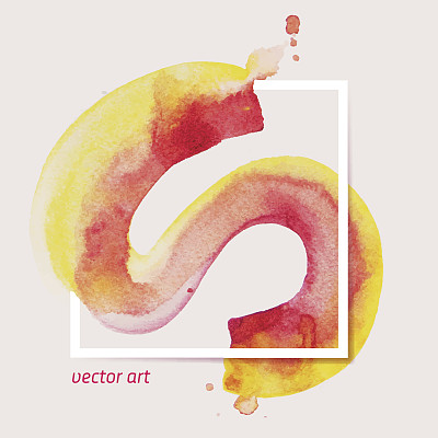 水彩，水彩涂抹在画面上图片下载