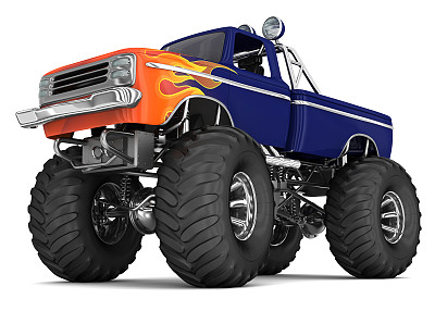 怪物卡车。3 d图像。图片下载