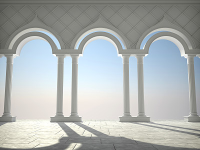经典的柱廊图片下载