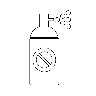 死喷雾图标插图设计图片下载