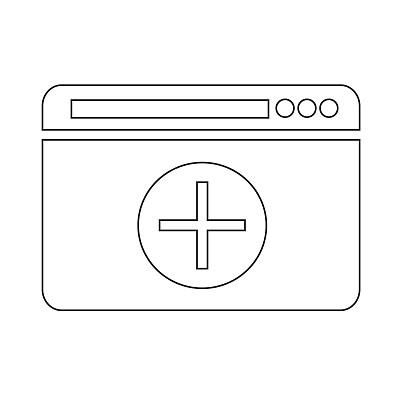 打开新窗口图标插画设计图片下载