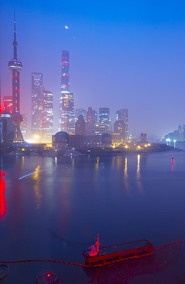 中国上海的夜景图片下载
