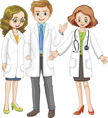 三个医生站在一起图片下载