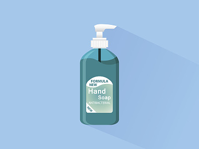 瓶子上有肥皂液图标图片下载